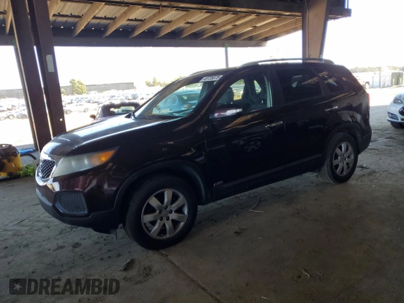 2012 Kia Sorento LX with VIN 5XYKTDA28CG243352, listed as a Copart auction lot 49728075 with 214,974 mi miles and Clean Title. Bid and sale history available at carsss.com. Image 1.