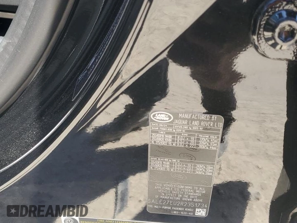 2024 Land Rover Defender X-Dynamic SE with VIN SALE27EU2R2351734, listed as a Copart auction lot 49209105 with 6,087 mi miles and Salvage title. Bid and sale history available at DreamBid. Image 14.
