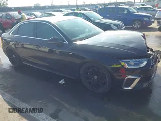 2020 Audi A4 Premium Plus with VIN WAUENAF44LN010235, listed as a IAAI auction lot 41620601 with 51,708 mi miles and . Bid and sale history available at carsss.com. Image 1.