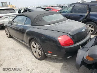 2007 Bentley Continental GT with VIN SCBDR33W97C045720, listed as a Copart auction lot 76321974 with 0 mi miles and Salvage Title. Bid and sale history available at carsss.com. Image 2.