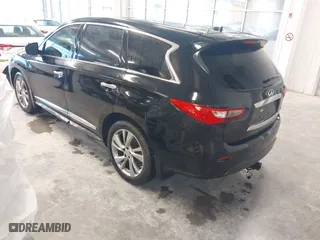 2013 Infiniti JX35 with VIN 5N1AL0MN2DC326268, listed as a IAAI auction lot 41971851 with 164,381 mi miles. Bid and sale history available at carsss.com. Image 3.
