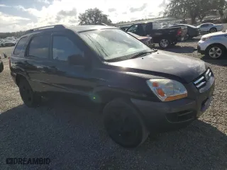 2008 Kia Sportage LX with VIN KNDJE724887549110, listed as a Copart auction lot 80168724 with 185,280 mi miles and Clean Title. Bid and sale history available at carsss.com. Image 4.