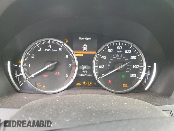 2017 Acura MDX Sport Hybrid w/Advance Pkg with VIN 5FRYD7H73HB001608, listed as a Copart auction lot 79456764 with 120,589 mi miles and Salvage Title. Bid and sale history available at carsss.com. Image 9.