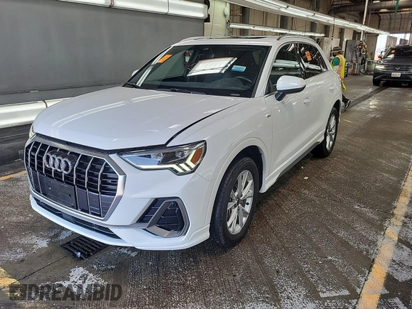 2023 Audi Q3 S line Premium with VIN WA1DECF37P1108975, listed as a IAAI auction lot 42796417 with 58,193 mi miles and . Bid and sale history available at DreamBid. Image 7.