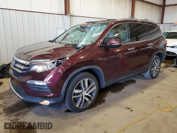 2017 Honda Pilot Touring with VIN 5FNYF6H97HB077601, listed as a Copart auction lot 53672935 with 73,484 mi miles and Salvage Title. Bid and sale history available at carsss.com. Image 1.