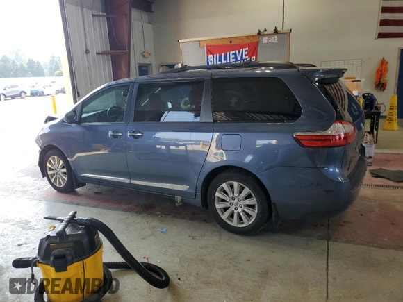 2015 Toyota Sienna Limited z VIN 5TDDK3DCXFS104812, wystawiony jako Copart lot #64131875 z przebiegiem 145 000 mil mil oraz Szkoda całkowita • Salvage title. Historia ofert i sprzedaży dostępna na DreamBid. Obrazek 2.