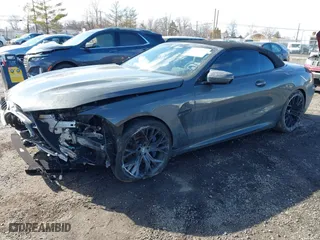2020 BMW M8 with VIN WBSDZ0C06LBM09446, listed as a IAAI auction lot 41512994 with 25,745 mi miles. Bid and sale history available at carsss.com. Image 18.
