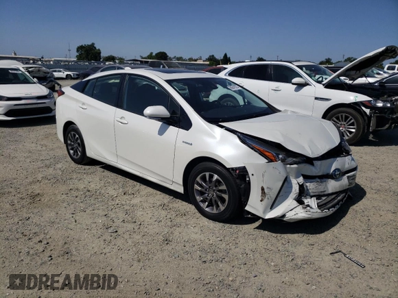 2020 Toyota Prius L Eco with VIN JTDKARFU6L3124832, listed as a Copart auction lot 60941025 with 42,646 mi miles and Salvage title. Bid and sale history available at DreamBid. Image 4.