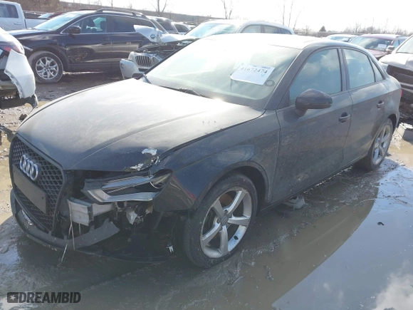 2015 Audi A3 1.8T Premium with VIN WAUACGFF8F1002563, listed as a IAAI auction lot 41672474 with 118,596 mi miles. Bid and sale history available at carsss.com. Image 17.