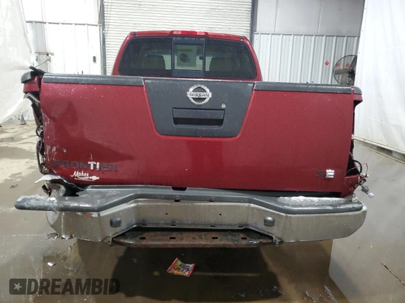 2008 Nissan Frontier SE with VIN 1N6AD06U28C403567, listed as a Copart auction lot 42154835 with 102,225 mi miles and Salvage title. Bid and sale history available at DreamBid. Image 6.