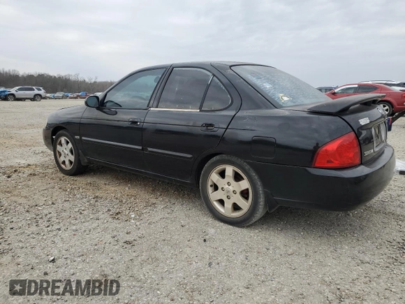 2006 Nissan Sentra S with VIN 3N1CB51D16L623079, listed as a Copart auction lot 47757305 with 227,801 mi miles and Salvage Title. Bid and sale history available at DreamBid. Image 2.