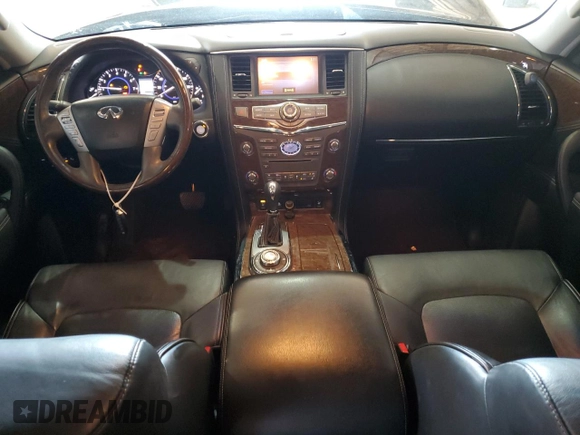 2016 Infiniti QX80 Limited with VIN JN8AZ2NE6G9123242, listed as a Copart auction lot 56198345 with 114,478 mi miles and Salvage title. Bid and sale history available at DreamBid. Image 8.