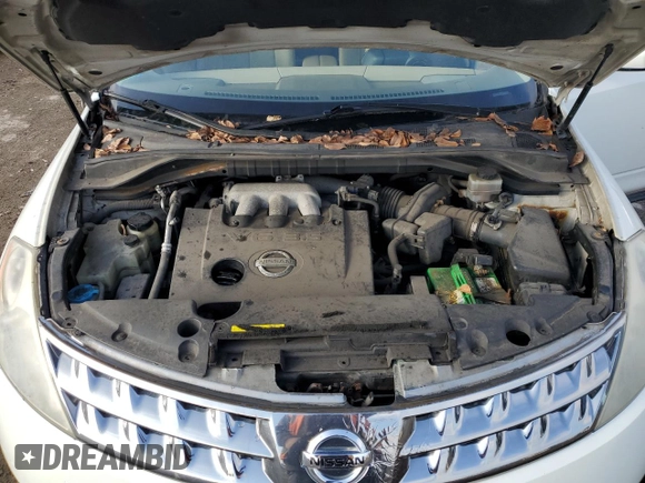2006 Nissan Murano SL z VIN JN8AZ08T96W405907, wystawiony jako Copart lot #84817324 z przebiegiem 128 416 mil mil oraz Czysty tytuł • Clean title. Historia ofert i sprzedaży dostępna na DreamBid. Obrazek 12.