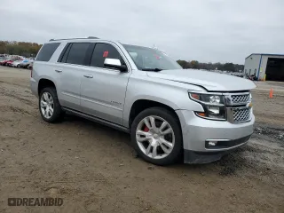 2018 Chevrolet Tahoe Premier with VIN 1GNSCCKC8JR150855, listed as a Copart auction lot 83774794 with 0 mi miles and Salvage Title. Bid and sale history available at carsss.com. Image 4.