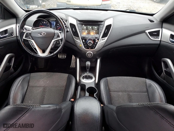 2015 Hyundai Veloster with VIN KMHTC6AD2FU229477, listed as a Copart auction lot 80378784 with 82,690 mi miles and Salvage Title. Bid and sale history available at carsss.com. Image 8.