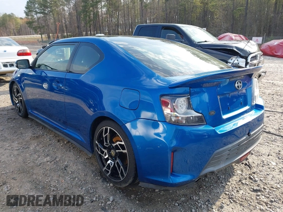 2014 Scion tC with VIN JTKJF5C72E3086001, listed as a IAAI auction lot 41721986 with 207,239 mi miles. Bid and sale history available at carsss.com. Image 3.