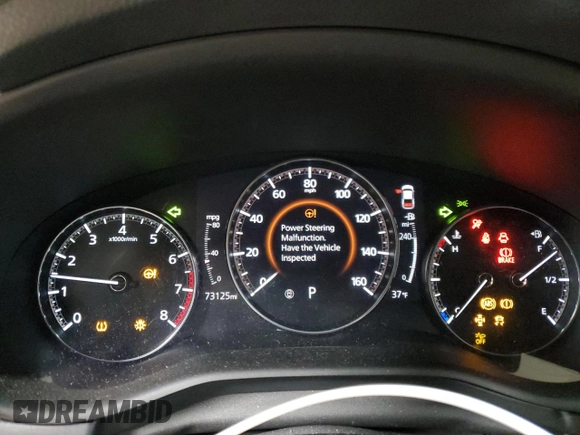2019 Mazda 3 Premium with VIN 3MZBPAEM7KM102348, listed as a Copart auction lot 84587534 with 73,125 mi miles and Salvage Title. Bid and sale history available at DreamBid. Image 9.
