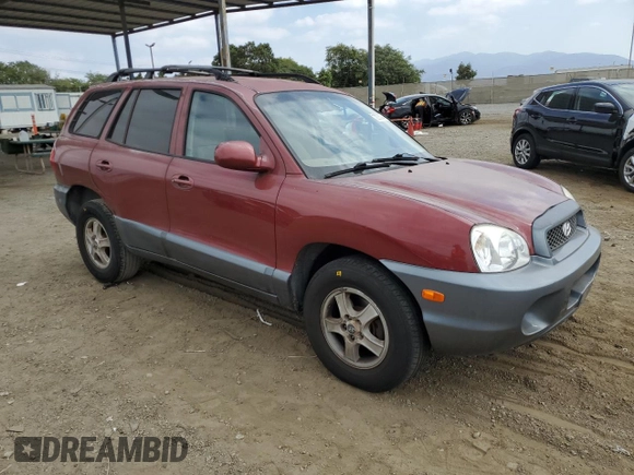 2004 Hyundai Santa Fe GLS with VIN KM8SC13D44U844329, listed as a Copart auction lot 72282944 with 209,430 mi miles and Salvage Title. Bid and sale history available at carsss.com. Image 4.