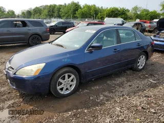 2003 Honda Accord EX z VIN 1HGCM66503A008445, wystawiony jako Copart lot #59028645 z przebiegiem 127 883 mil mil oraz Szkoda całkowita • Salvage title. Historia ofert i sprzedaży dostępna na DreamBid. Obrazek 1.
