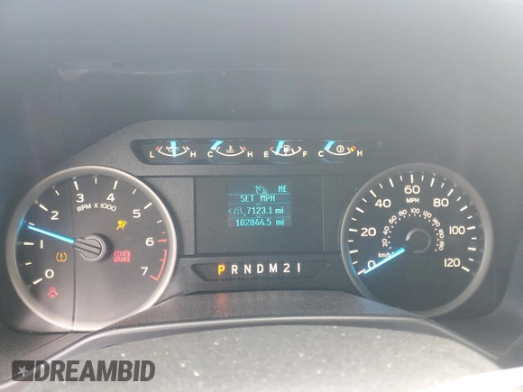 2015 Ford F-150 XL with VIN 1FTEW1CG0FKD03070, listed as a Copart auction lot 52990475 with 102,844 mi miles and Salvage title. Bid and sale history available at DreamBid. Image 9.
