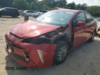 2019 Toyota Prius LE with VIN JTDL9RFU7K3010107, listed as a Copart auction lot 61815695 with 55,049 mi miles and Salvage title. Bid and sale history available at DreamBid. Image 1.