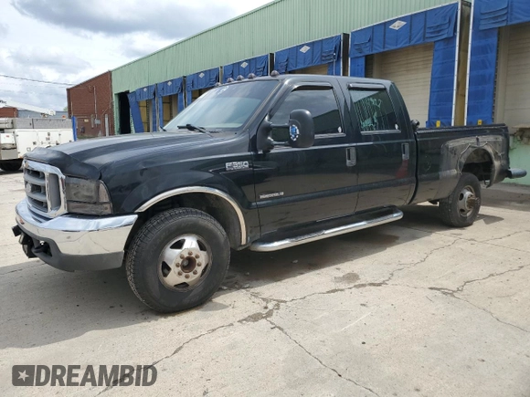 2001 Ford F-350 XL with VIN 1FTWW32F01EA68170, listed as a Copart auction lot 53516435 with 302,516 mi miles and Salvage title. Bid and sale history available at DreamBid. Image 1.