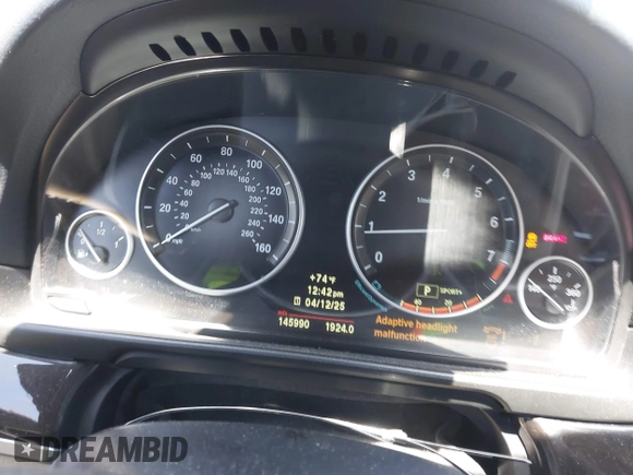2013 BMW 5 Series 528i xDrive with VIN WBAXH5C52DD113388, listed as a IAAI auction lot 41997250 with 145,990 mi miles and . Bid and sale history available at carsss.com. Image 7.