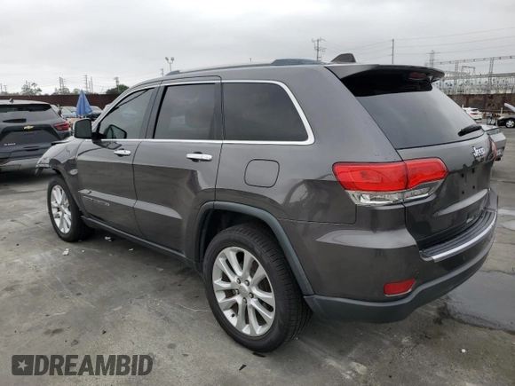 2017 Jeep Grand Cherokee Limited with VIN 1C4RJEBG8HC617099, listed as a Copart auction lot 59698505 with 79,154 mi miles and Salvage title. Bid and sale history available at DreamBid. Image 2.