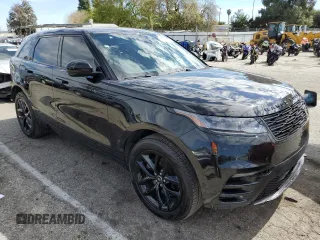 2024 Land Rover Range Rover Velar Dynamic SE with VIN SALYL2EXXRA386373, listed as a Copart auction lot 46256485 with 19,602 mi miles and Salvage title. Bid and sale history available at DreamBid. Image 4.