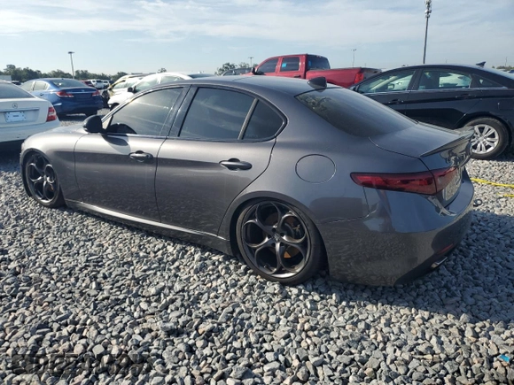 2018 Alfa Romeo Giulia Ti Sport with VIN ZARFAECN2J7597825, listed as a Copart auction lot 64125035 with 92,565 mi miles and Clean title. Bid and sale history available at DreamBid. Image 2.