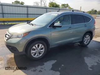 2012 Honda CR-V EX-L with VIN 2HKRM4H78CH612331, listed as a Copart auction lot 62383725 with 208,658 mi miles and Salvage title. Bid and sale history available at DreamBid. Image 1.