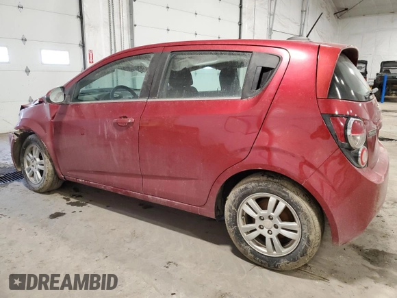 2016 Chevrolet Sonic LT with VIN 1G1JC6SG0G4177586, listed as a Copart auction lot 48156205 with 222,063 mi miles and Salvage Title. Bid and sale history available at carsss.com. Image 2.