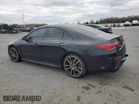 2021 Mercedes-Benz CLA with VIN W1K5J5BB6MN219915, listed as a Copart auction lot 46460125 with 45,053 mi miles and Salvage Title. Bid and sale history available at carsss.com. Image 2.
