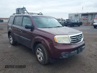 2013 Honda Pilot LX with VIN 5FNYF4H25DB029032, listed as a IAAI auction lot 42661736 with 128,096 mi miles and . Bid and sale history available at DreamBid. Image 1.