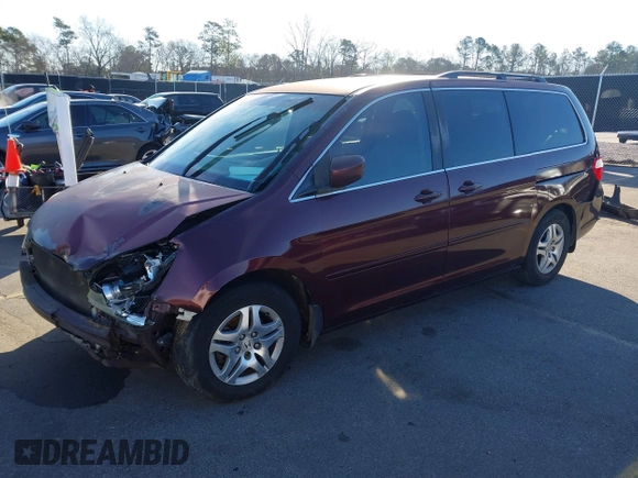 2007 Honda Odyssey EX with VIN 5FNRL38487B440275, listed as a IAAI auction lot 41588030 with 280,937 mi miles. Bid and sale history available at carsss.com. Image 2.
