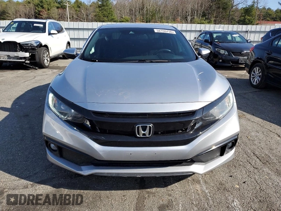 2019 Honda Civic Sport with VIN 2HGFC2F86KH602444, listed as a Copart auction lot 52155755 with 51,477 mi miles and Salvage Title. Bid and sale history available at DreamBid. Image 5.
