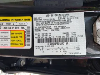 2016 Ford Fusion SE with VIN 3FA6P0H79GR143164, listed as a IAAI auction lot 41932145 with 37,807 mi miles and . Bid and sale history available at DreamBid. Image 9.