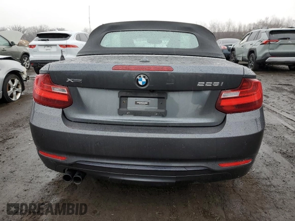 2016 BMW 2 Series 228i xDrive with VIN WBA1L9C5XGV325028, listed as a Copart auction lot 42932235 with 42,227 mi miles and Salvage Title. Bid and sale history available at carsss.com. Image 6.