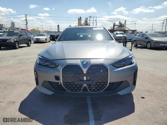 2023 BMW i4 eDrive40 with VIN WBY73AW02PFN60384, listed as a Copart auction lot 48636984 with 13,504 mi miles. Bid and sale history available at carsss.com. Image 5.