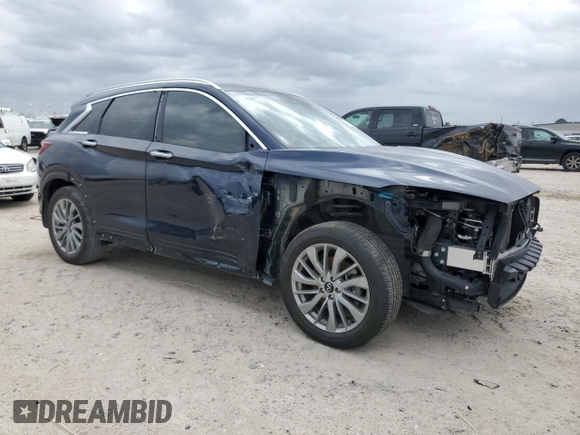 2023 Infiniti QX50 Luxe с VIN 3PCAJ5BA6PF106162, выставлен на аукционе Copart как лот 48497535 с пробегом 23 003 миль миль и Списание • Salvage title. История ставок и продаж доступна на DreamBid. Изображение 4.