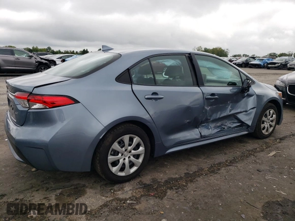 2021 Toyota Corolla LE with VIN 5YFEPMAE9MP230957, listed as a Copart auction lot 69807044 with 61,146 mi miles and Salvage Title. Bid and sale history available at DreamBid. Image 3.