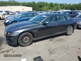 2022 Genesis G80 2.5T with VIN KMTGB4SC7NU092202, listed as a Copart auction lot 64452475 with 44,621 mi miles and Salvage title. Bid and sale history available at DreamBid. Image 1.
