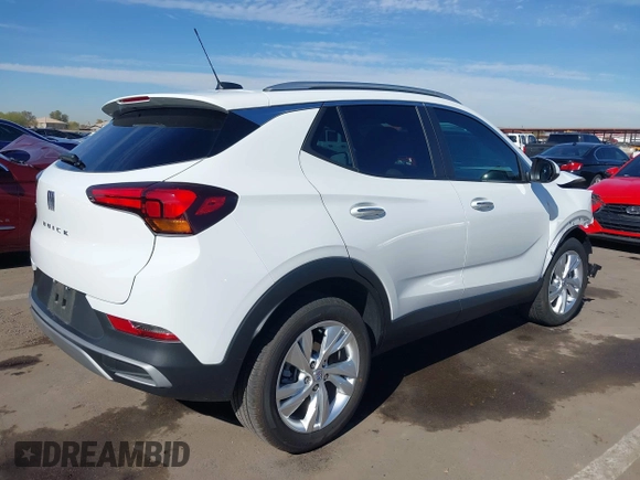 2025 Buick Encore GX Preferred with VIN KL4AMBSP9SB012485, listed as a IAAI auction lot 41494500 with 1,475 mi miles and . Bid and sale history available at DreamBid. Image 4.