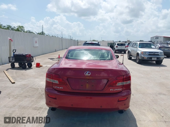 2010 Lexus IS 250 C with VIN JTHFF2C29A2503788, listed as a IAAI auction lot 42538421 with 192,209 mi miles and . Bid and sale history available at DreamBid. Image 16.