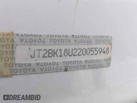 2002 Toyota Prius with VIN JT2BK18U220055948, listed as a IAAI auction lot 41896050 with 249,385 mi miles. Bid and sale history available at carsss.com. Image 9.