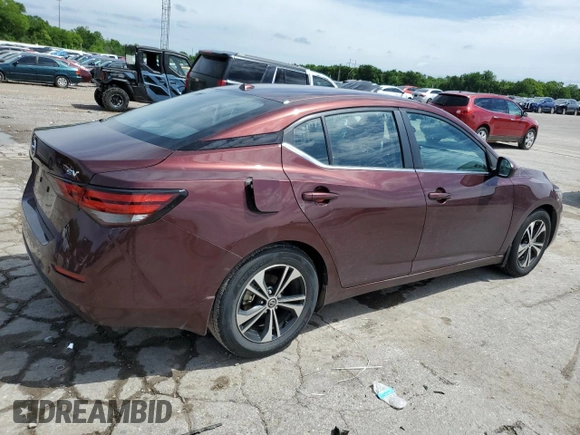 2023 Nissan Sentra SV z VIN 3N1AB8CV8PY292990, wystawiony jako Copart lot #55597235 z przebiegiem 7 350 mil mil oraz Szkoda całkowita • Salvage title. Historia ofert i sprzedaży dostępna na DreamBid. Obrazek 3.