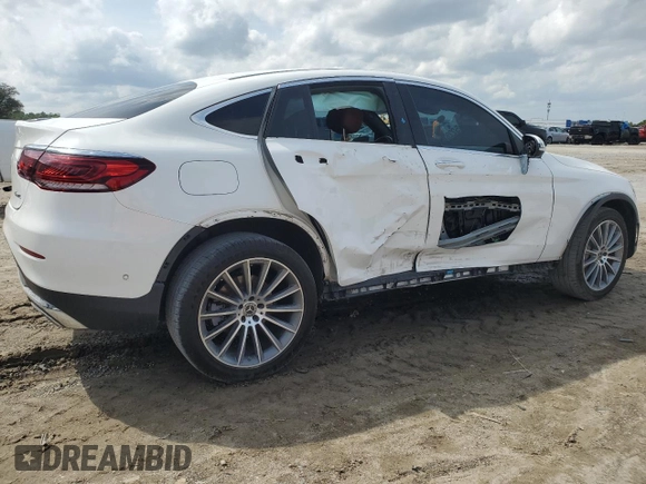 2021 Mercedes-Benz GLC with VIN W1N0J8EB2MF913568, listed as a Copart auction lot 50584885 with 101,793 mi miles and Salvage Title. Bid and sale history available at carsss.com. Image 3.