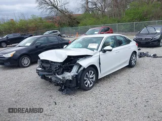 2022 Honda Civic Sedan LX with VIN 2HGFE2F28NH509970, listed as a IAAI auction lot 42038155 with 16,522 mi miles. Bid and sale history available at carsss.com. Image 20.