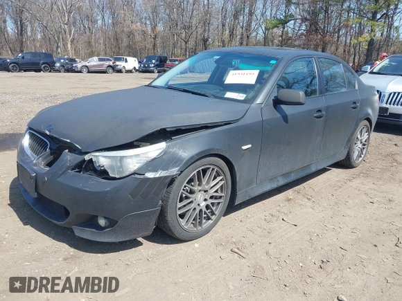 2008 BMW 5 Series 550i with VIN WBANW53598CT34351, listed as a IAAI auction lot 41931195 with 198,088 mi miles. Bid and sale history available at carsss.com. Image 2.