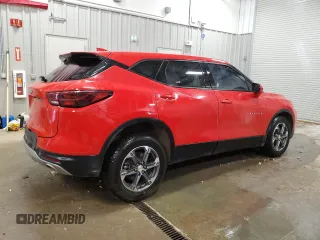2023 Chevrolet Blazer LT with VIN 3GNKBHR41PS130600, listed as a Copart auction lot 55094785 with 72,155 mi miles and Salvage title. Bid and sale history available at DreamBid. Image 3.